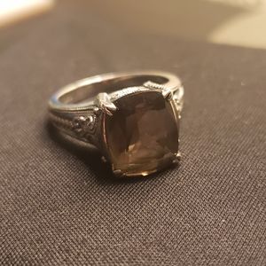 Vintage Sterling Silver Filigree Etched Ring